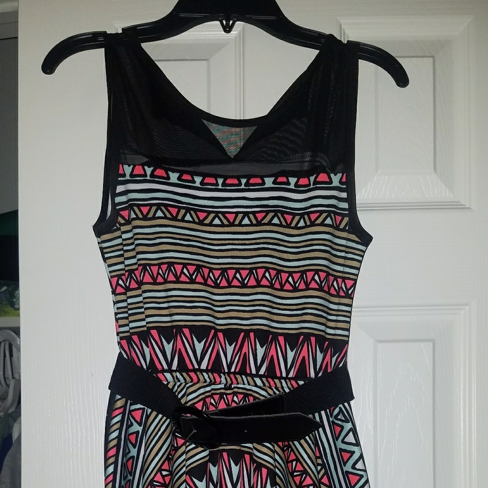 Dress with belt